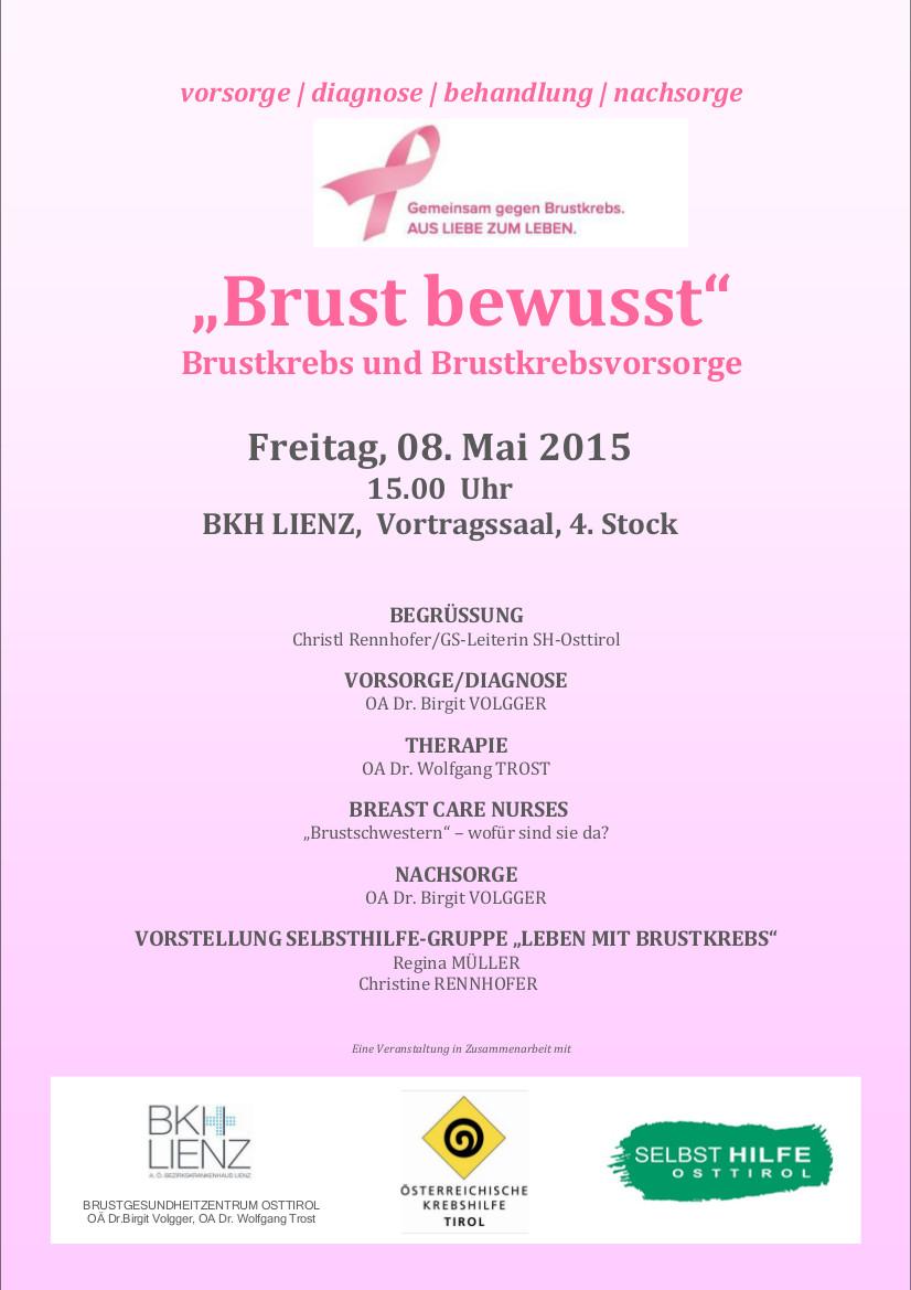 Brust bewusst Plakat Brust bewusst Plakat